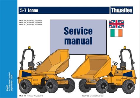 1 General Information - includes torque settings and service tools. . Thwaites dumper workshop manual